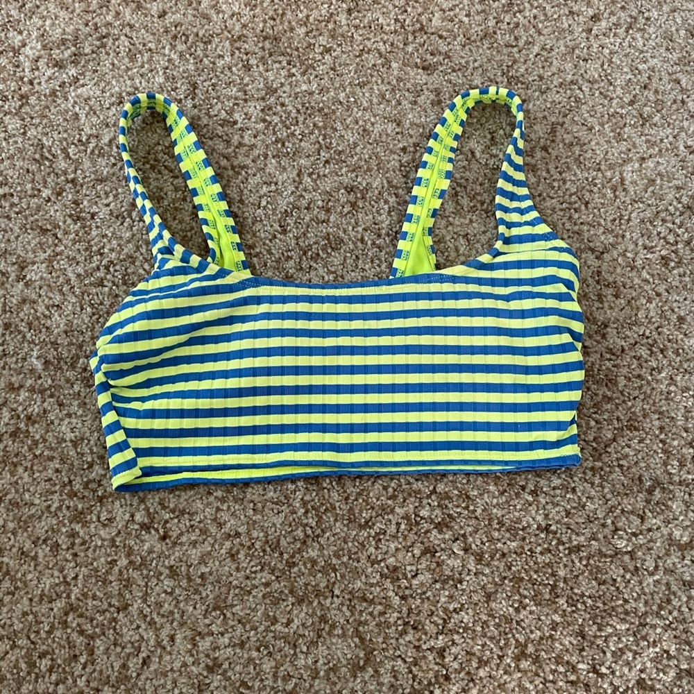 Blue and Green bathing suit top
